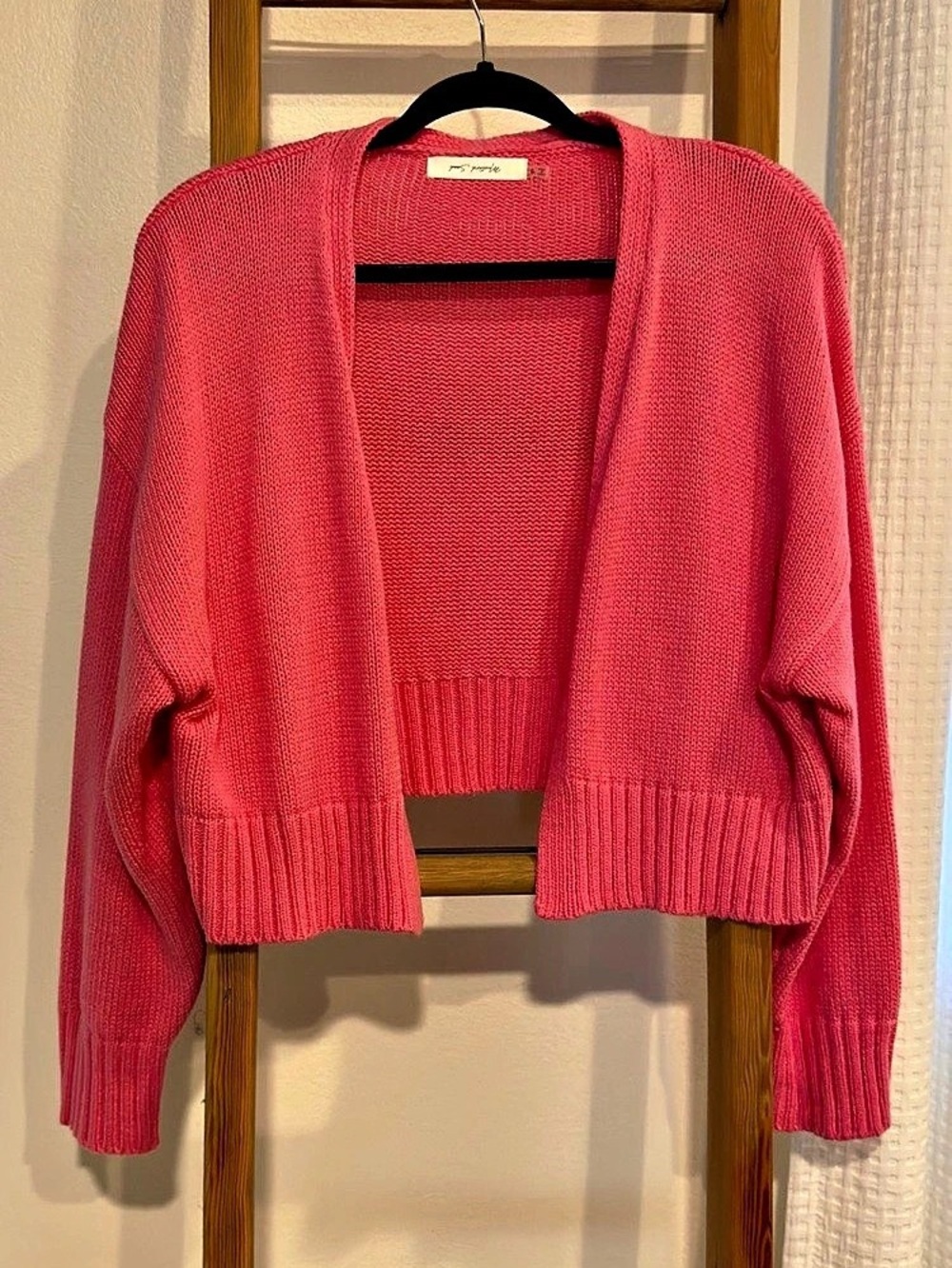 Mustard Seed Pink Knit Cardigan Small Like New